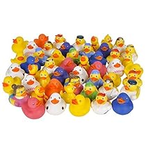 Fun Express Assorted Rubber Ducks - 50 Pieces
