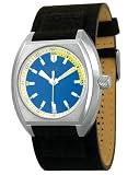 EOS Unisex Camper Black Canvas Strap Watch #13SBLKBLU