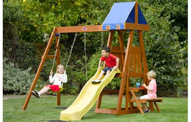 Plum Indri Wooden Climbing Frame Outdoor Play Centre