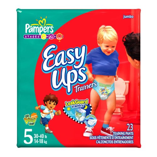 Pampers Easy Ups Diapers, Boy, Size 5, 26-Count