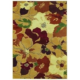 Shaw Area Rugs: Reverie Rug: Paradise: Multi 27700: 7'8''X10'9'' Rectangle by Shaw Rugs