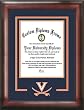 University of Virginia Cherry Wood Spirit Diploma Frame