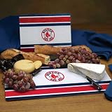 Boston Red Sox Glass Cutting Board Set