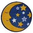 Round Moon & Stars Area Rug 31"