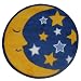 Round Moon & Stars Area Rug 31"