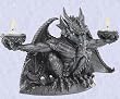 Gothic Medieval Dragon Mystical Candle Stick (The Digital Angel)