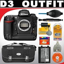 Nikon D3 12.1MP FX Digital SLR Camera (Body Only) + Deluxe Accessory Kit
