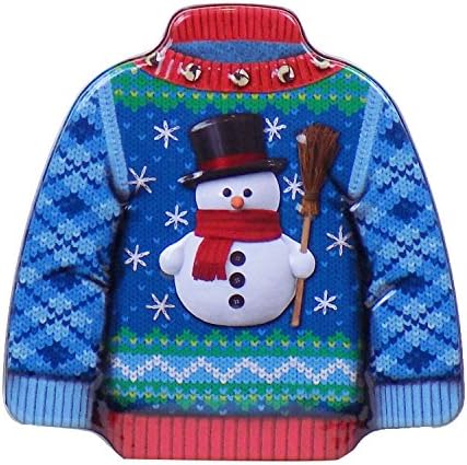 Christmas Holiday Ugly Sweater Tins &amp; Chocolate (Snowman)