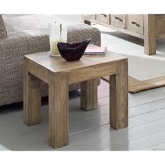 GURU Akazie Stone Couchtisch 45x45 Beistelltisch by Wolf M�bel
