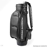 PORSCHE DESIGN! Promo Leather Golf Bag with Six Club Dividers and Seven Side Pockets