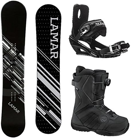 Lamar Circuit Complete Snowboard Package with Bindings and Flow Vega BOA Men's Boots Board Size 154-Boot Size-10
