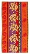 Angel Fish & Shell Red Multi 400 gram Luxury Plush Velour Jacquard Beach Towel 32x63 by Cotton Craft