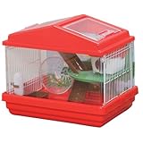 アイリスオーヤマ ハムスターケージ HCK-411 レッド