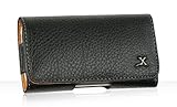Premium Executive Black Horizontal Leather Carrying Pouch Case for HTC Inspire 4G