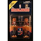 NBA HEADLINERS * ALLEN IVERSON / PHILADELPHIA 76ERS * KEVIN GARNETT / MINNESOTA TIMBERWOLVES * DAMON STOUDAMIRE / TORONTO RAPTORS * JOE SMITH / GOLDEN STATE WARRIORS * Headliners "THE FUTURE" 1997 3-Inch Figures 4-Pack Set
