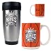 Sacramento Kings NBA Stainless Steel Travel Tumbler & Game ball Ceramic Mug Set - Primary Logo