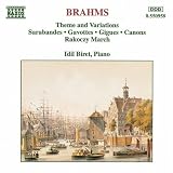 Brahms: Theme and Variations, Sarabandes, Gavottes, Gigues, Canons, Rakoczy March, Impromptu, Landler, Scherzo