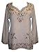 Agan Traders 2025 Spring Long Sleeve Embroidered Blouses - Medieval Bohemian Fall Tops - Vintage Tunic Women's Blouses Kurta