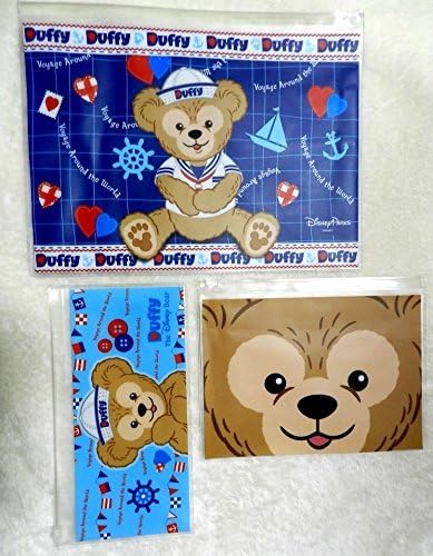 Three sizes, different patterns set Duffy Duffy Disney Bear overseas Disneyland pen case size into file holder with zipper