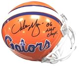Urban Meyer Florida Gators Autographed Mini Helmet with 06 NATL CHAMPS Inscription