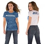 Seattle Seahawks Women's Superfan Burnout Tee from Touch by Alyssa Milano