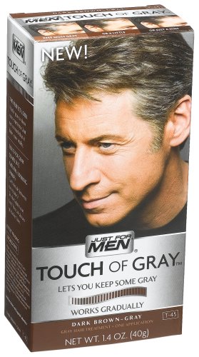 Just For Men Touch Of Gray, Dark Brown, 1 Application (Pack of 3)