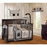 BabyFad Teddy Bear 10 Piece Boys Baby Crib Bedding Set