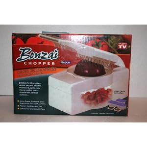 Bonzai Chopper ,For Chops,dices,minces,vegetables,fruits. Ultra Sharp Satinless Steel Bladesf for Precision Cutting ,And It Is Perfect for Everyday Use.