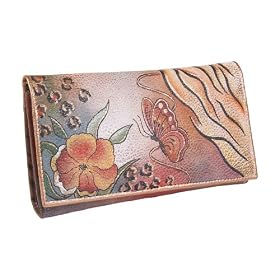 Buy Anuschka Checkbook Wallet - Premium Floral Safari by var goTwisterProductImageStrings = new Object();goTwisterProductImageStrings['prodImageNotAvailTextNoColor'] = 