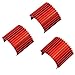 3Pack Mirthobby Aluminum 370 380 Brushless Brushed Electric Motor Heat Sink Heatsink Cooling Fins for 1/16 1/18 HSP HPI Wltoys Himoto Redcat Traxxas 1/16 RC Car Boat Truck (Red)