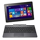 ASUS T100 2 in 1 10.1 Inch Laptop (Intel Atom, 2 GB, 64GB SSD, Gray) - Free Upgrade to Windows 10