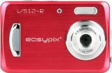 Easypix V512-R Digitalkamera (5 Megapixel, 8-fach digitaler Zoom, 6,1 cm Display) rot