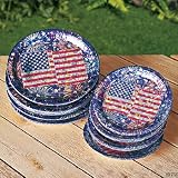 Patriotic Laser Dessert Plates (50 pc)