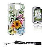 WHITE FLOWER BUTTERFLY Crystal Protective Hard Plastic Graphic Case for T-M ....