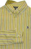 Polo Ralph Lauren Custom-Fit Yellow Pinpoint Stripe Button Down