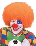 Neon Orange Clown Wig