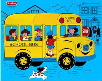 51h3IN8o mL School Bus Wooden Puzzle