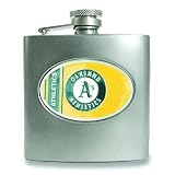 MLB Oakland Athletics Stainless Steel Hip Flask 6oz