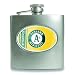 MLB Oakland Athletics Stainless Steel Hip Flask 6oz