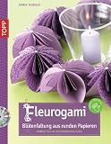 Fleurogami: Bl&uuml;tenfaltung mit runden Papieren - Romantische Anemonenfaltung