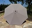 9ft Market Umbrella Canopy 8 Ribs Taupe (Canopy Only)