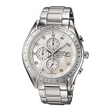 Stainless Steel Edifice Mother Of Pearl Dial Crystal
