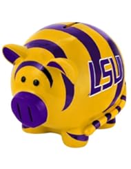 Sports: NCAA LSU Tigers Resin Large Thematic Piggy Bank - Forever Collectibles