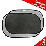 UPC 660845000100 product image for Car Sun Shade (2 Pack) By Mr Bene - Suction Cups Free Design - UPF 30+, Universa | upcitemdb.com