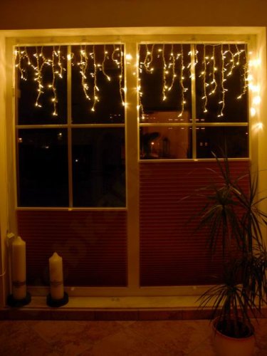 LED Lichtervorhang Warmweiss mit