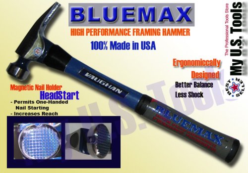 Vaughan hammer Fiberglass Handle 21 oz. Milled Face - Straight Handle