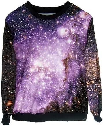 Ideasuke Women's Funny Galaxy Sexy Pullover Sweatshirts for women