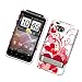 HTC Thunderbolt 4G / Incredible HD (Verizon) Snap On Protector Hard Case "Red Hearts" Design