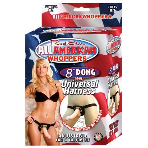 All American Dong W/harness Flesh image