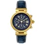 Jacques Lemans Men's 861S-ABR06C Classic Gold-Plated Blue Alligator Strap Watch